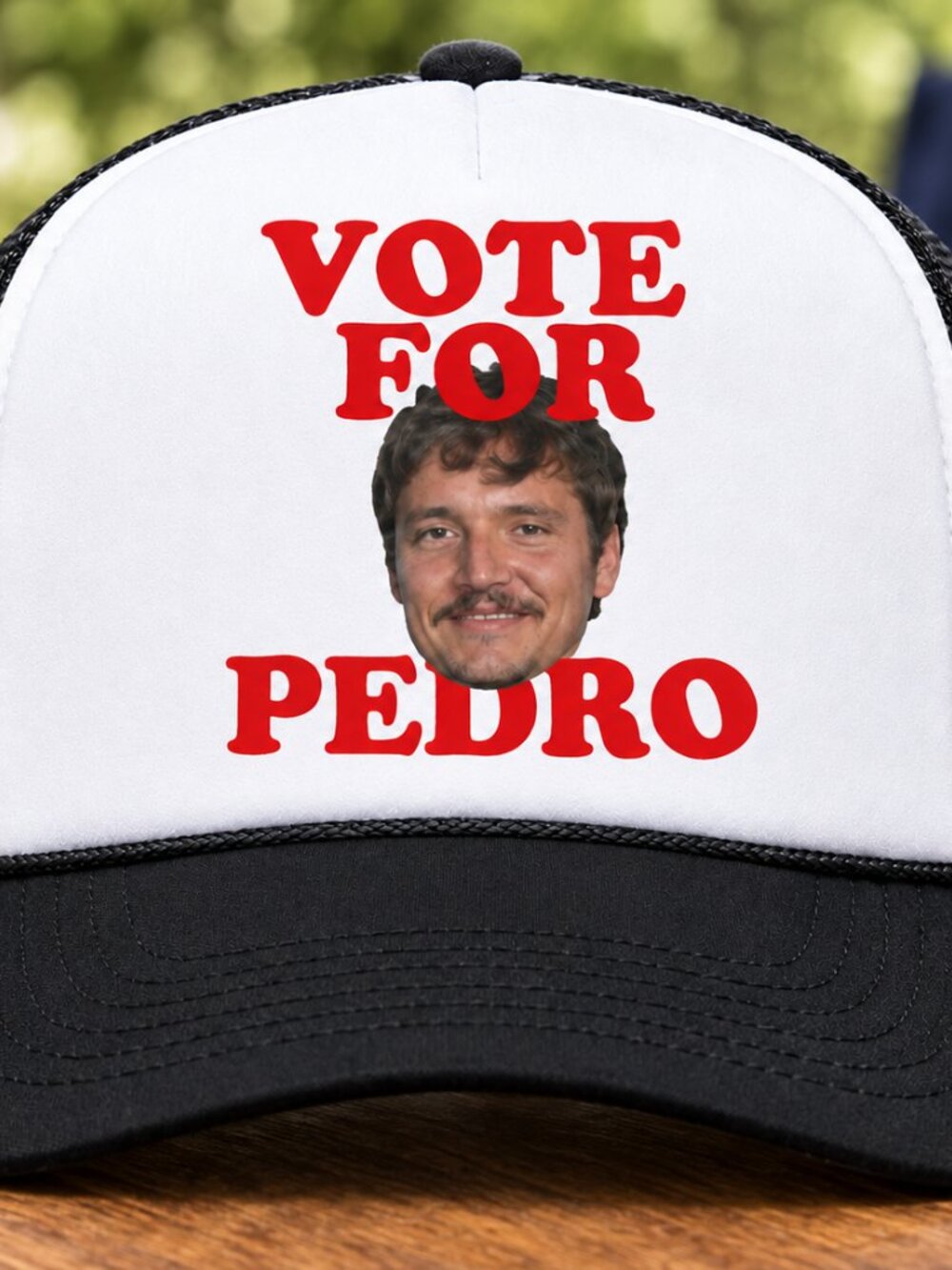 Retro Vote For Pedro Hat Pedro Pascal Napoleon Dynamite Foam Rope Snapback Cap